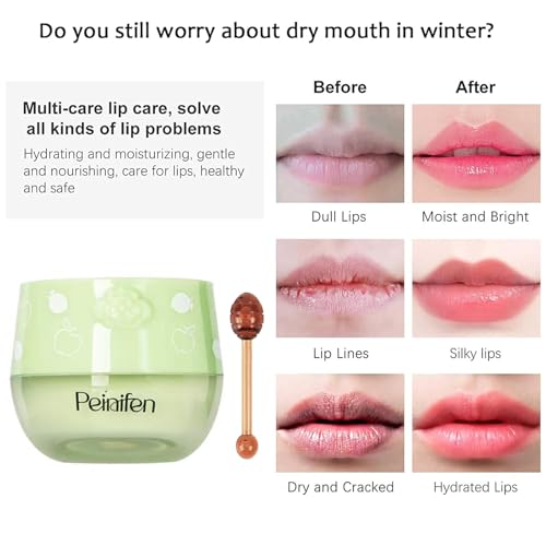 9 PCS Bee Lip Balm Honey Pot, Fruit Moisturizing Propolis Lip Mask, Lip Mask Overnight Propolis Moisturizing Lip Balm Hydrating Prevention Dry and Crack Lip Scrubs Exfoliator Lip Care Products