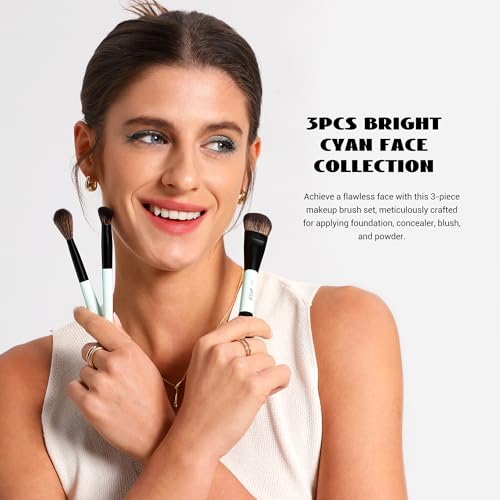 Jessup Pink Makeup Brushes Set T495 Bundled with Face Double Sided Makeup Brushes Set T503