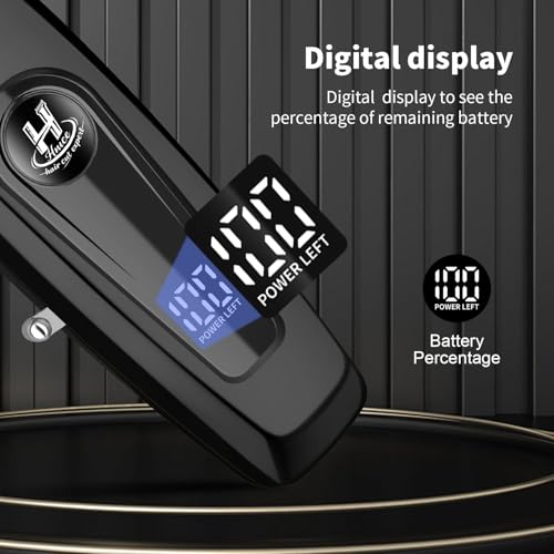 Professional Hair Clippers for Men 11500 RPM Barber Clippers Cordless with LED Display, 2000mAh Battery 150 Mins Runtime, DLC Blade, Charging Base & 8 Guide Combs Haircut Kit,HN-280