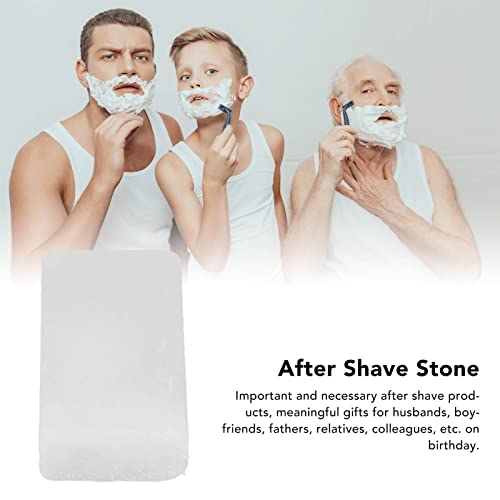 After Shave Alum Block, Home Travel Alum Block, Portable Men Skin Soothing Post Shave Stone for Cuts Nicks