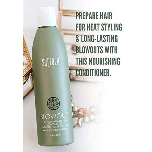 Surface Hair - Blowout Condtioner ? Organic Ingredients for Women and Men, Heat-Resistant with Babassu Oil for Longer Lasting Blowouts