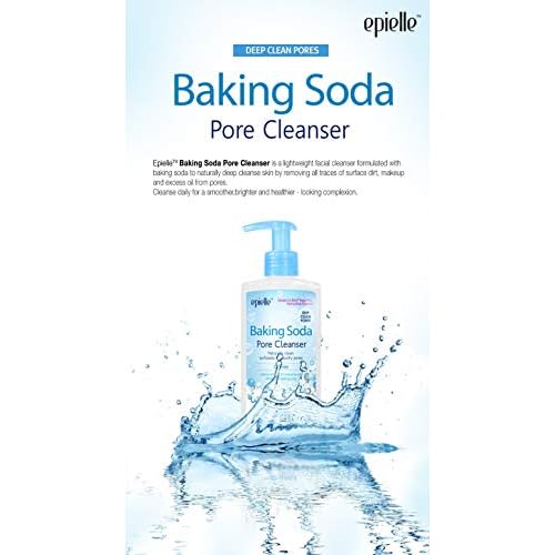 Epielle Baking Soda Pore Cleanser | Oil-Free, Gentle Daily Use | Cleanse & Exfoliate Pores for Oily & Combination Skin | 6.77 FL OZ | 2 Pack | Korean Skincare
