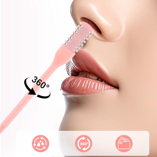 15 Pcs 2 in 1 Nose Hair Razor,Manual Nose Hair Cutter for Women,Portable 360¡Æ Rotating Manual Noses Hairs Trimmer for Women,Double Sided Nasal Hairs Cutters for Men with Cleaning Brush