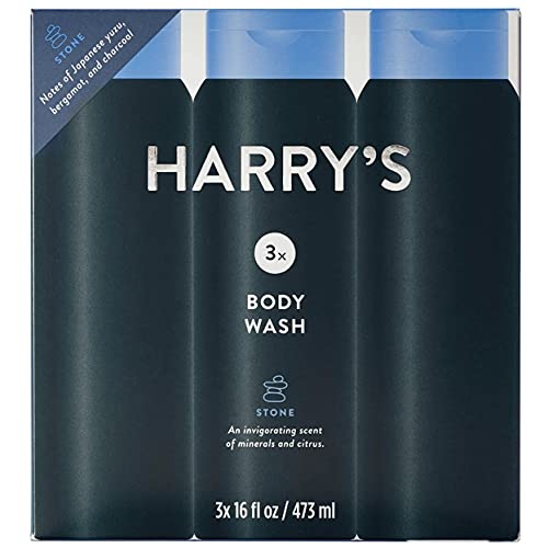 Harry?s Men?s Body Wash, Stone Scent, 16 Fluid Ounce (Pack of 3)