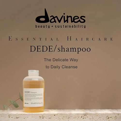 Davines DEDE Shampoo, Delicate Soft Lather Daily Cleanser for Medium Fine & Fine Hair - Gently Removes Impurities to Make Hair Light, Shiny, and Soft with Red Celery Extract, Travel Size, 2.54 Fl Oz