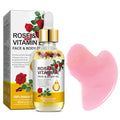 Vitamin E Oil, Vitamin E Oil for Face, Rose & Vitamin E Oil, Face Vitamin E Oil with Gua Sha Tools Set