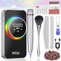 Electric Nail Drill Professional 50000RPM, Fast Removal Electric Nails Drill, 6000mAh Rechargeable Portable Nail Drill Machine for Acrylic Gel Nails, Manicure Polishing for Salon Home