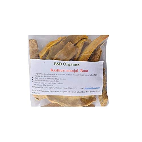 BSD Organics Root of Turmeric/Kasthuri Manjal/Wild Turmeric 200 gram / 7.05 ounce (200 Gram / 7.05 ounce)