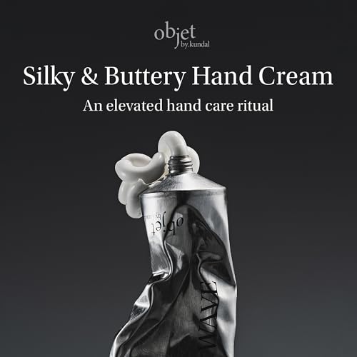 KUNDAL Objet Triple Butter Complex Hand Cream, Firming Care with Niacinamide and Adenosine, Sweet Almond Oil for Dry, Cracked Hands, Colorant-Free, Sparkling Citrus, 50ml
