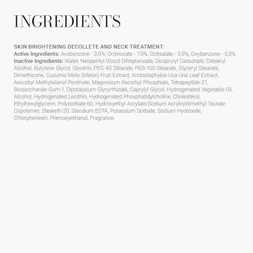 Meaningful Beauty ? Skin Brightening Decollete and Neck Treatment