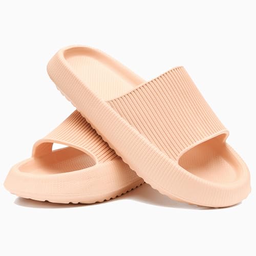 rosyclo Cloud Slippers for Women and Men, Pillow House Slippers Shower Shoes Indoor Slides Bathroom Sandals, Ultimate Comfort, Lightweight, Thick Sole, Non-Slip, Easy to Clean