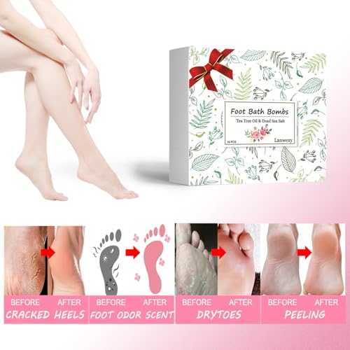 Foot Soaking Tub,Collapsible Bucket,Foot Spa,Foot Bath 16 Pack Foot Soak with Bath Salt and Tea Tree Oil.Foot Bath Soak Tub,Foot Balls for Foot Callus, Dry Cracked, Stubborn Foot Odor Scent.