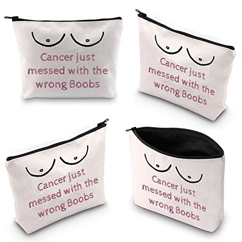 WCGXKO Breast Cancer Survivor Gift Cancer Fighter Gift Recovery Gift Cancer Fighter Encouragement Gift (wrong Boobs)