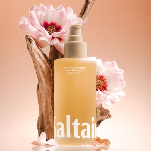 Saltair Body Oil - Luxurious Santal Bloom After Shower and Bath Oil for Women and Men. Botanical, Non-Greasy, Well-Absorbing Moisturizer for Hydrating Dry Skin ? 4oz Pump Bottle (Pack of 2)