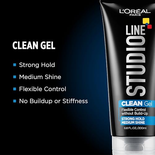 L'Oreal Paris Studio Line Clear Minded Clean Gel - Strong Hold 6.8 fl; oz.,(Pack of 2)