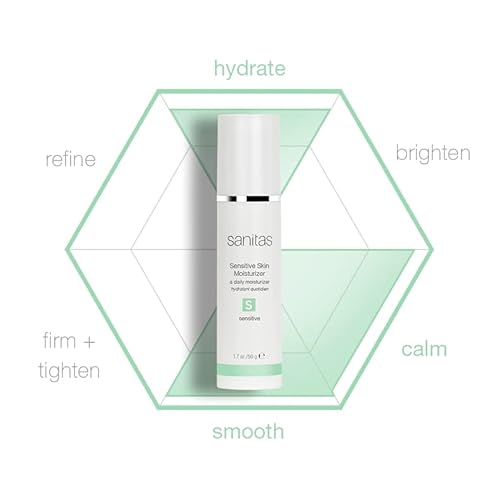 Sanitas Skincare Sensitive Skin Moisturizer, Strengthen & Soothe Fragile Skin, 1.7 Ounce