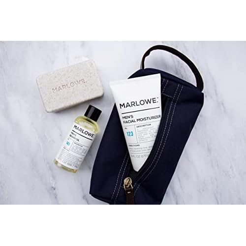 Marlowe. No. 102 Men's Body Scrub Soap 7oz (Variety Pack) | Best Exfoliating Bar for Men | Made w/Natural Ingredients | Green Tea Extract | Features 3 Amazing Scents