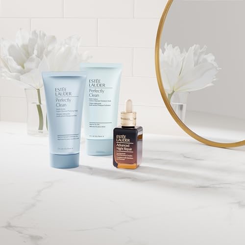 Est?e Lauder Perfectly Clean Multi-Action Cream Face Wash Cleanser/Moisture Mask | Ideal for Dry Skin, 5 Ounce