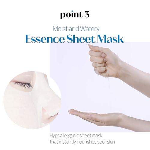 ETUDE SoonJung Sheet Mask Panthensoside (5pcs Pack), 100% Bamboo Sheet, Face Mask, Moisturizer for Sensitive Skin, pH Balanced Formula, Panthenol, Madecassoside, Korean Skin Care, Beauty