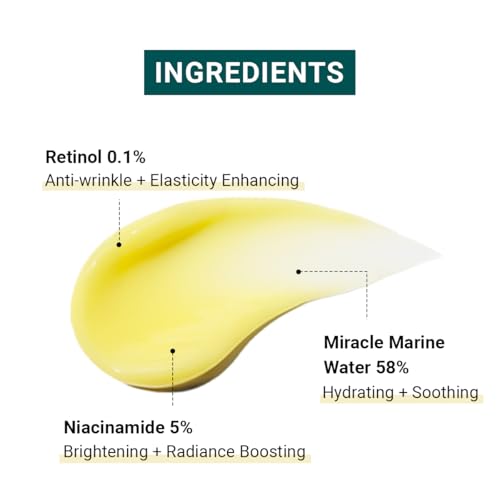 HEIMISH Marine Care Retinol 0.1% Eye Serum - Anti Aging Serum, Eye Serum for Firming, Anti Wrinkle, Skin Elasticity, Hydrating with Retinol, Hyaluronic Acid, Lighweight, Non-sticky, 1.0fl.oz/30ml