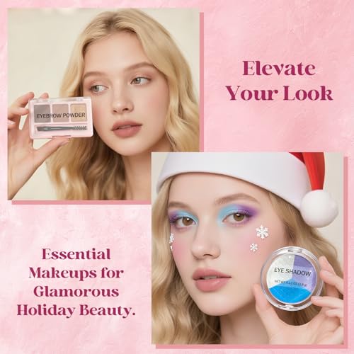 Makeup Advent Calendar 2025 Christmas Gifts, Beauty Calendar 2025 for Women, Teen Girls, Skin Care Advent Calendar with Mascara, Blush, Lip balm, Shower Gel, 2025 Self Care Gifts for Women