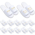Ramede Set of 12 Bridesmaid Slippers Disposable Wedding Bride Slippers Bulk Bridesmaid Gifts for Wedding Day Bridal Party Women Bachelorette Party Favor(1 Size)