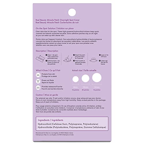 Rael Miracle Spot Cover Bundle - Overnight Spot Cover (104 Count), XL Spot Control Cover (6 Count)