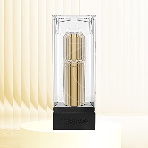 Travalo Bijoux Oval Perfume Atomizer | Travel Refill U-Change System TSA Approved | Reusable Airtight Easy Fill Mini Pump Sprayer | Lightweight Portable | Crystal-Like Outer Shell