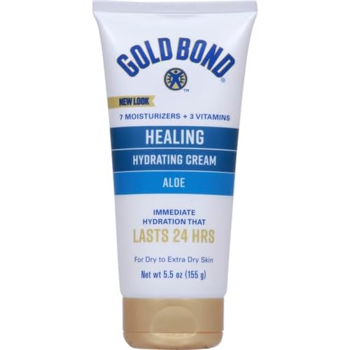 Gold Bond Healing Skin Therapy Lotion with aloe 5.5 oz., Non-Greasy & Hypoallergenic (Pack of 2)