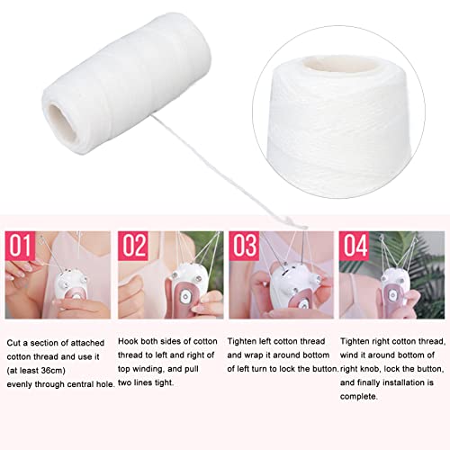 Electric Hair Remover Thread, Cotton Thread for Epilator, Replacement Thread for Face Threading Machine, Hair Removal Wire