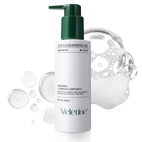 2 In 1 Cleansing Oil,Oil Cleanser for Face, Gently Hydrating & Cleanser, Makeup Remover to Dirt, Oil,With Jojoba Oil & Camellia Japonica,All Skin Types.150ml