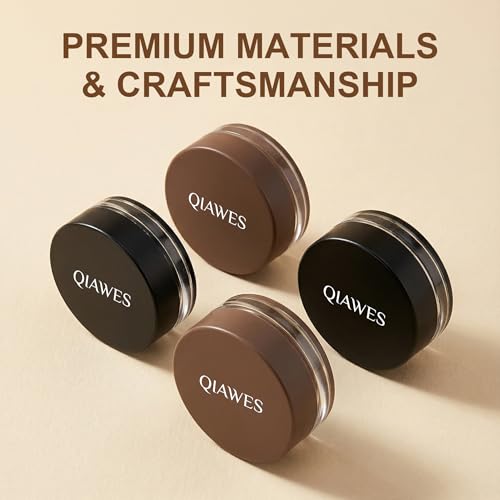 2 in 1 Black and Brown Gel Eyeliner Set Water Proof Smudge Proof, Last for All Day Long, Work Great with Eyebrow, 2 Pieces Eye Makeup Brushes Included