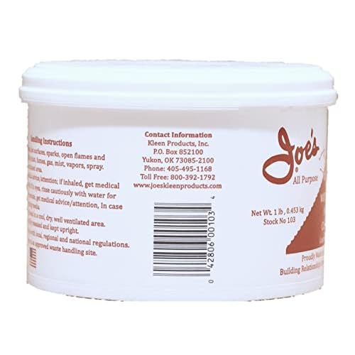 Joe's All Purpose Hand Cleaner 103- Water/Waterless with Lanolin 1 lb.