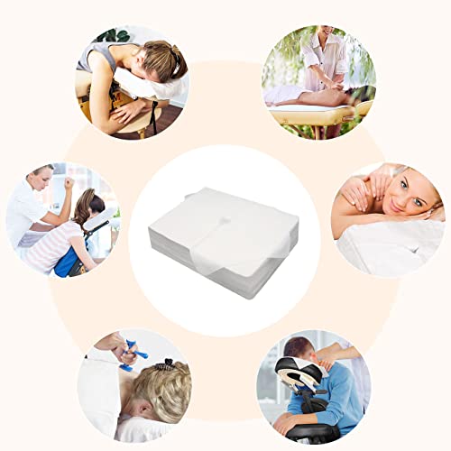 Disposable Face Cradle Covers?Medical-Grade, SPA Face Rest Covers Headrest Covers for Massage Tables Massage Chairs 16x 12inches/ 40 x 30 cm (200pc Large face Cover)