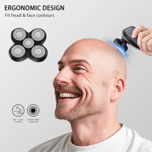 Head Shaver Replacement Heads Shaver Replacement Blades Refills Compatible with Freebird Shaver (1)