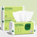 Disposable Face Towels 300 Count, Biodegradable Ultra Soft & Thick Facial Towels for Sensitive Skin, Lint-Free Makeup Remover Dry Wipes, Multi-Purpose Cleansing Towelettes for Face Wipes, Skincare
