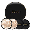 AGE20'S Signature Essence Pact SPF 50+ | Pack of 2 | 21N VANILLA | Cream Foundation, Dewy Finish, Natural Coverage | Korean Cushion Foundation