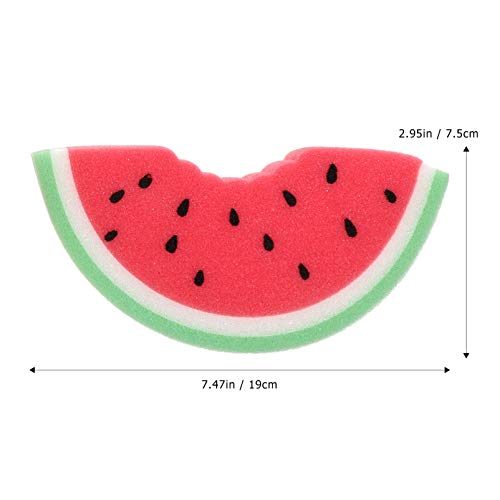 Fruit Bath Sponges, 4pcs Kids Cute Body Scrubbers Shower Cleansing Sponges for Bathing Accessories