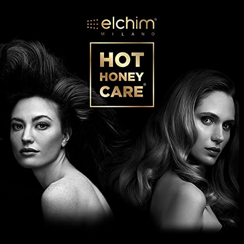 Elchim Hot Honey Care: Anti Frizz and Hair Gloss System for Dry/Damaged Hair, Hair Serum and Blow Dry Starter Kit, Hair Dryer Concentrator Compatible with Elchim Compact Hair Dryers