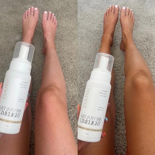 Get Into The Limelight Original, Dark Self Tanner, Sunless Tanning Mousse Develops in 8+ Hours, 8 oz.