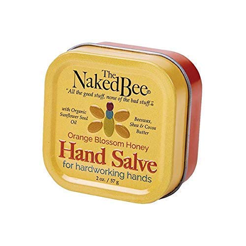 The Naked Bee Hand & Cuticle Healing Salve (1.5oz/Sunflower, Beeswax & Shea Butter) + Coconut & Honey Moisturizing Hand & Body Lotion, 6.7oz