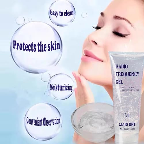 Cooling & Lubrication Gel Combination with Hair Removal and Beauty Facial Machine or Microcurrent Face for Women Men in Face or Body