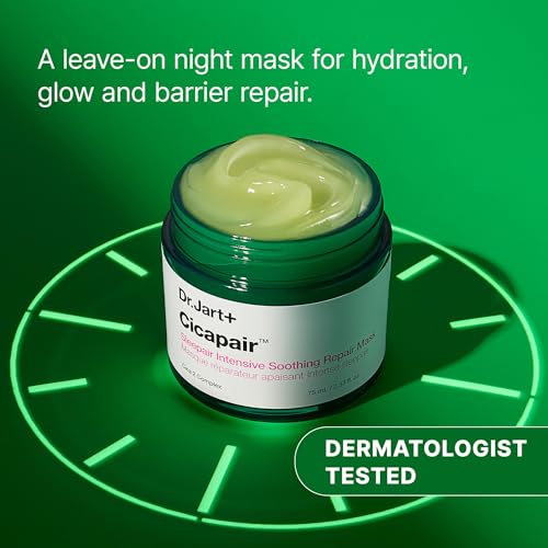 Dr.Jart+ Cicapair Sleepair Intensive Repair Night Korean Face Mask with Centella Asiatica | Overnight Face Mask For Glass Skin and Skin Barrier Repair | Korean Skin Care, 2.53 Fl Oz