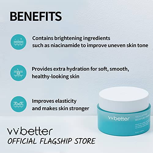 Centella Asiatica Extract Intensive Face Moisturizing Cream, Lifting and Brightening, Adenosine and Niacinamide, Korean Skincare - 1.69 Fl. Ounce