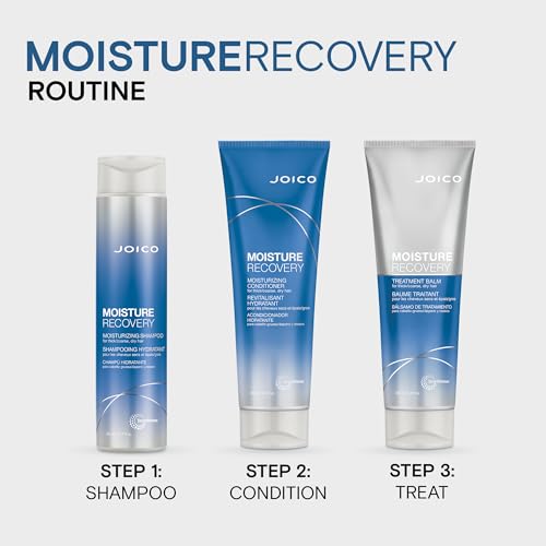 Joico Moisture Recovery Treatment Balm | For Thick, Coarse, Dry Hair | Replenish Moisture | Restore Smoothness & Elasticity | Strengthen Hair | Reduce Breakage & Frizz | With Jojoba Oil & Shea Butter