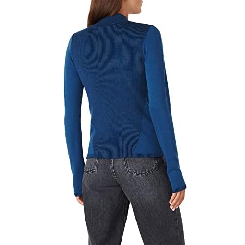 Victor Alfaro Collective Rent The Runway Pre-Loved Blue Rib Knit Sweater
