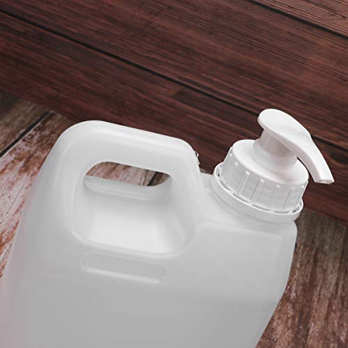 Cabilock Sterilization Liquid Pump Bottles 16Oz Refillable Clear Plastic Dispenser with Anti-Leak Gasket and Easy Press Pump for Cosmetics Chemicals and Home Use
