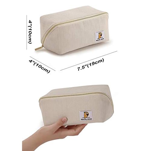 Moranse Cosmetic Travel Bag,Waterproof Multifunctional Makeup Pack Case,Upgraded Zipper Opening Design More Convenient To Carry, Maximum Capacity Used (Upgraded Zipper Opening Design)
