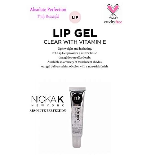 NICKA K NEW YORK 5 Flavors NK Hydrating Lip Gel Rosehip Argan Oil Mint Aloe Clear Moisturizing Clear Gloss