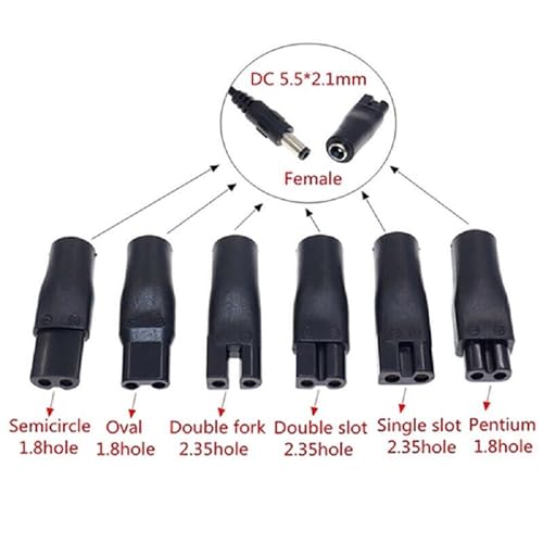 BODYA Universal USB Adapter Charger Cable Charging Cable DC Converter Power Cord for Electric Shaver Hair Clipper DC 5.5 * 2.1mm Black